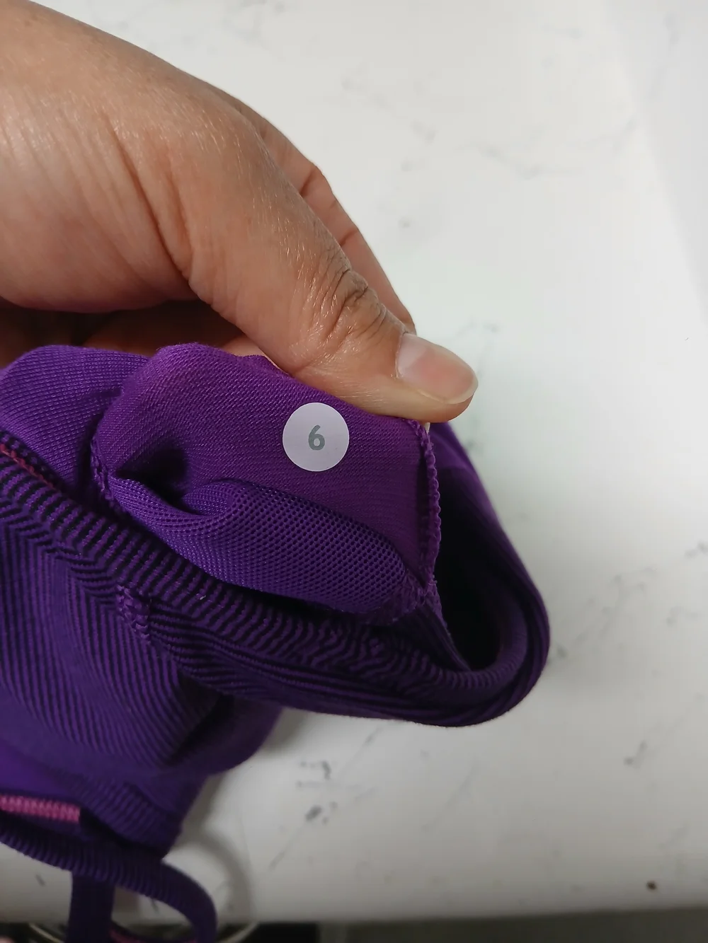 lululemon athletica Deep Purple Ribbed Strappy Sports Bra